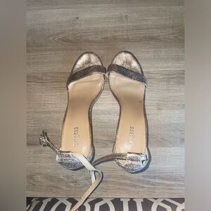 Express Chrome Heels